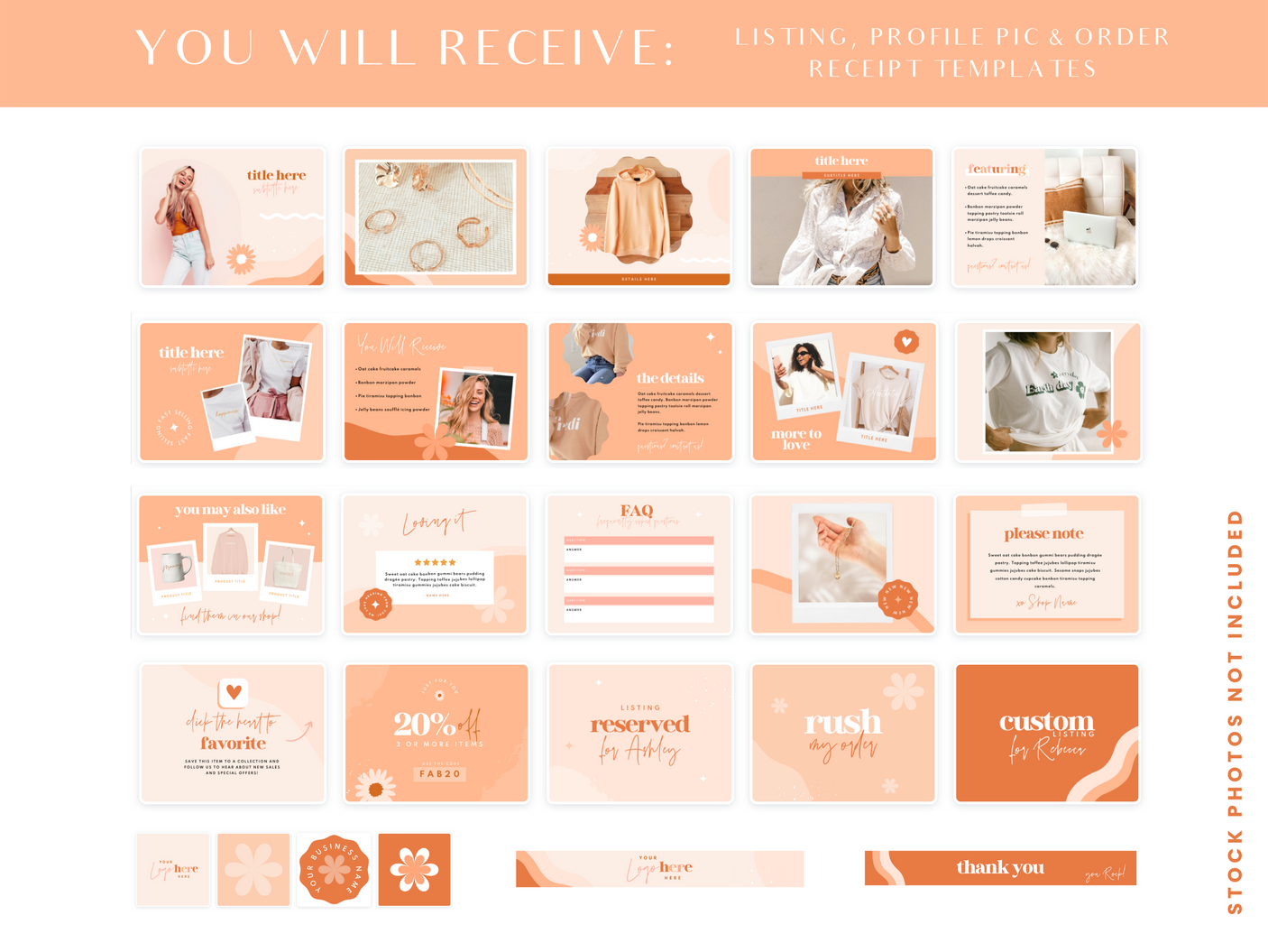 Boho Soul Sister Etsy Shop Kit - Design Pixie