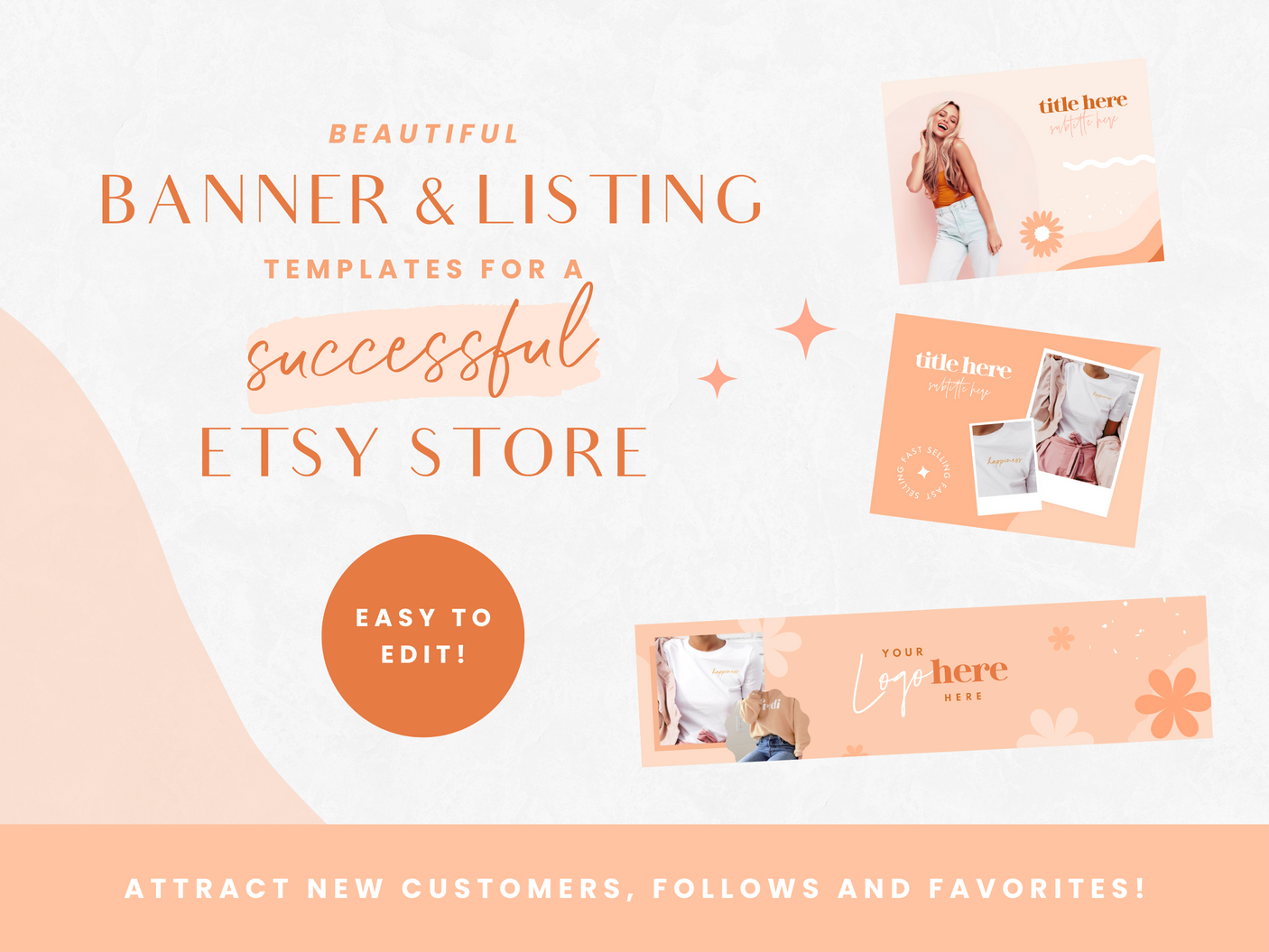 Boho Soul Sister Etsy Shop Kit - Design Pixie