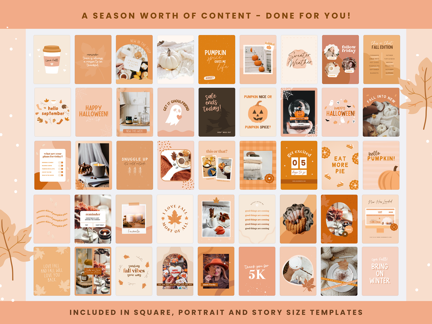 Fall Instagram Bundle