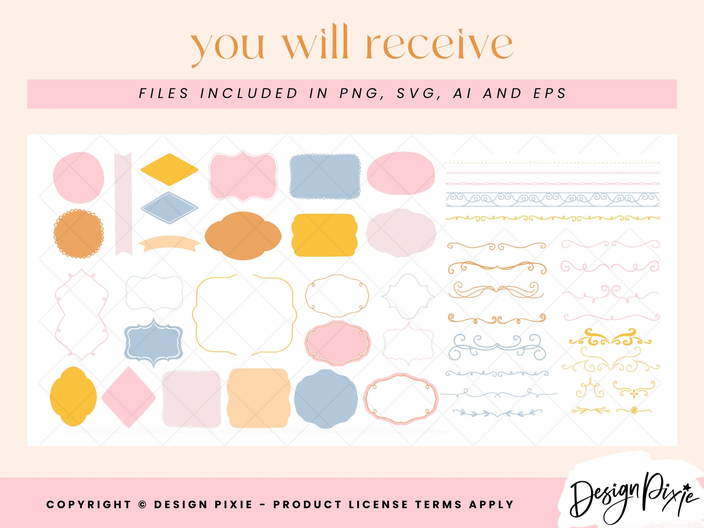 Fancy Shapes & Dividers SVG Elements - Design Pixie