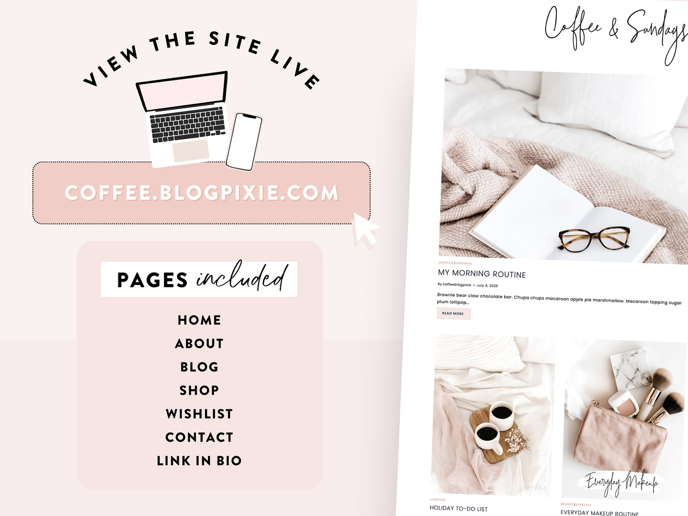 Coffee And Sundays Wordpress Theme