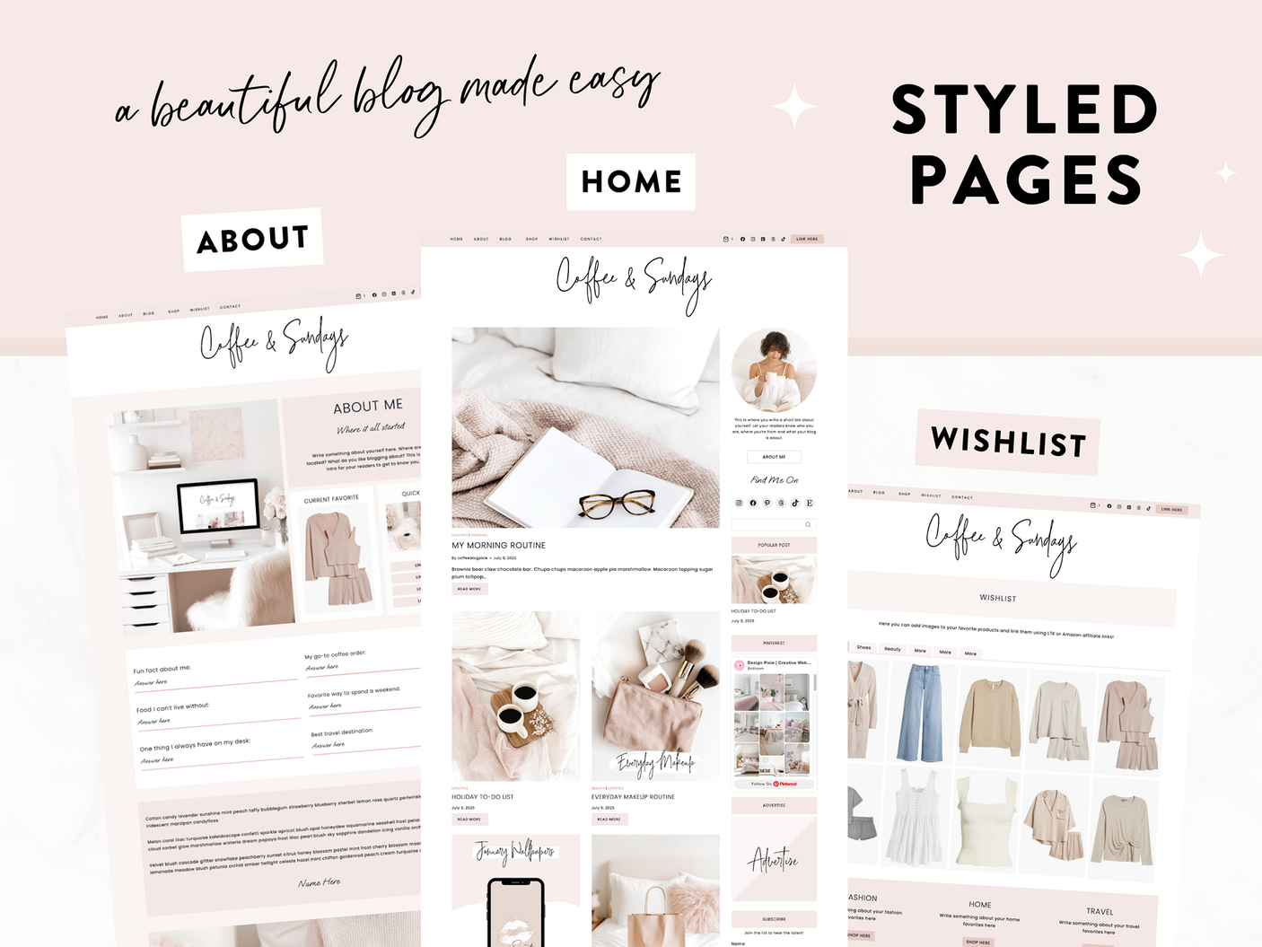 Coffee And Sundays Wordpress Theme