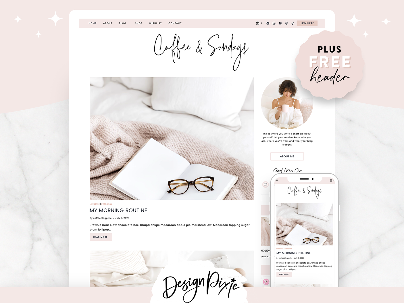 Coffee And Sundays Wordpress Theme