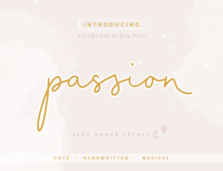 Passion Font - Design Pixie