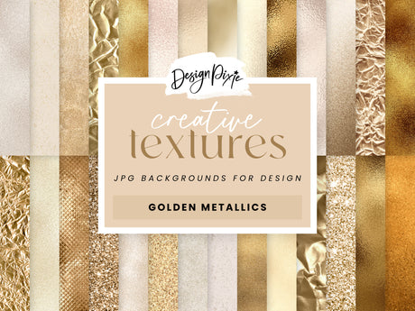 Gold Metallic Digital Backgrounds - Design Pixie