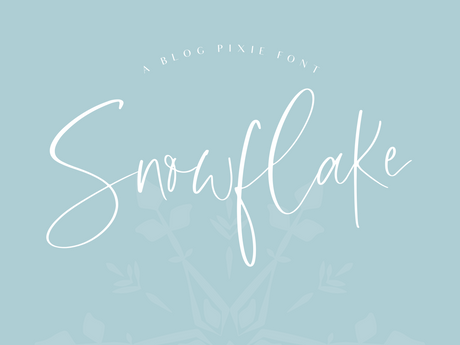 Snowflake Font - Design Pixie