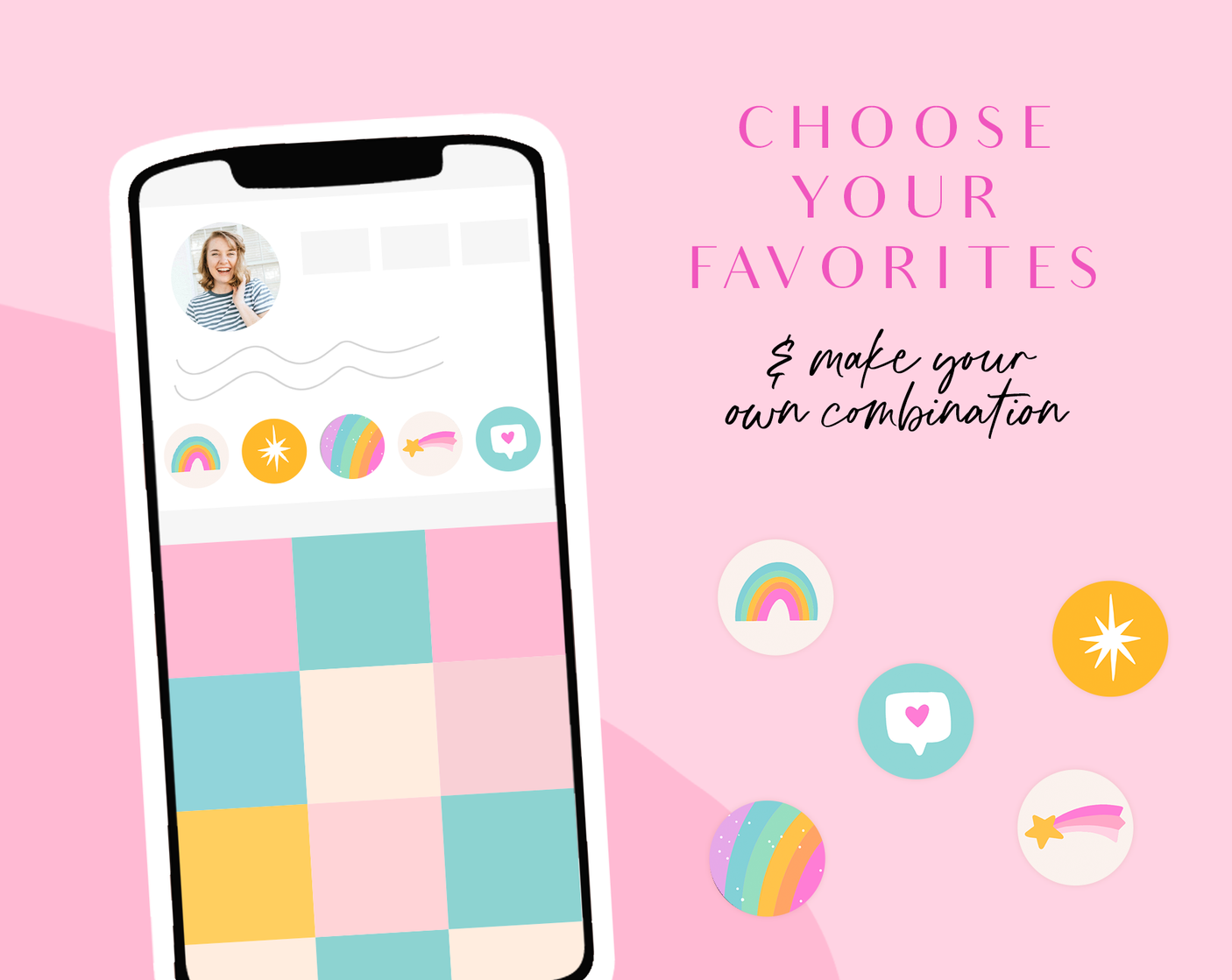 Rainbow Journal Instagram Highlight Icons - Design Pixie