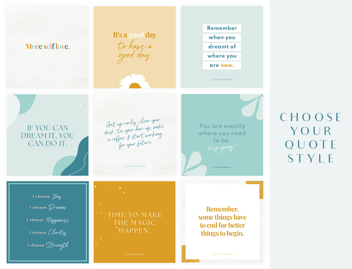 Dream You Instagram Post Templates - Design Pixie