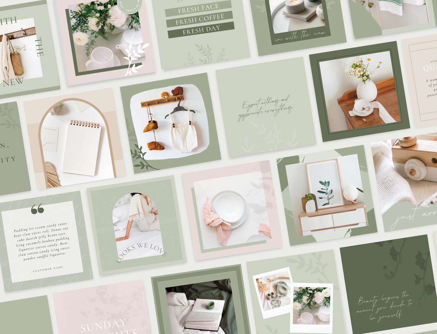 Olive And Avery Instagram Post Templates - Design Pixie