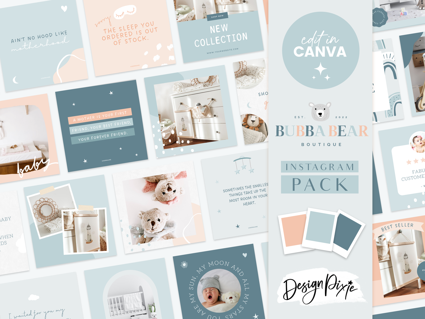 Bubba Bear Instagram Post Templates