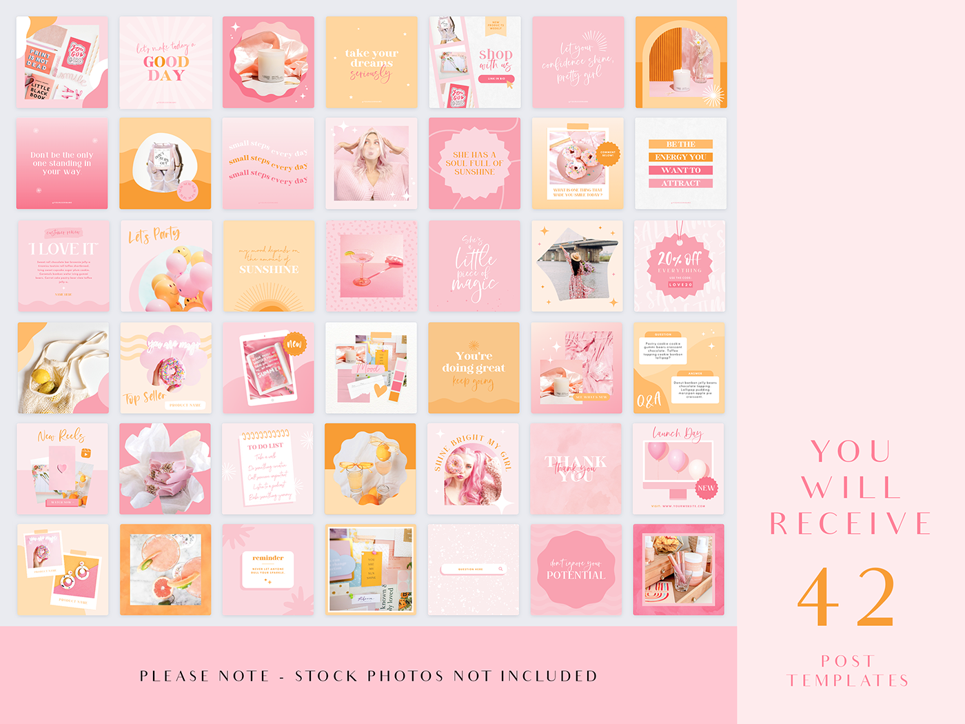 Candy Wishes Instagram Post Templates - Design Pixie