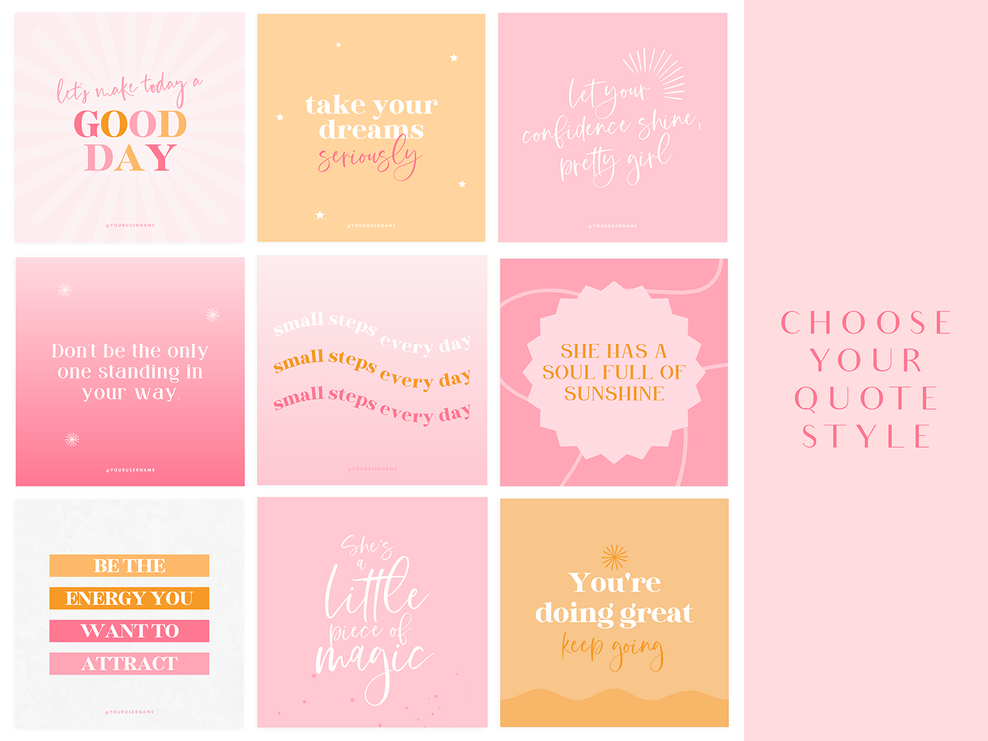 Candy Wishes Instagram Post Templates - Design Pixie