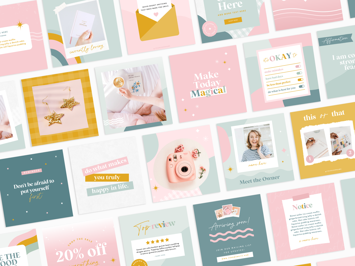 Creative DIY Instagram Post Templates - Design Pixie