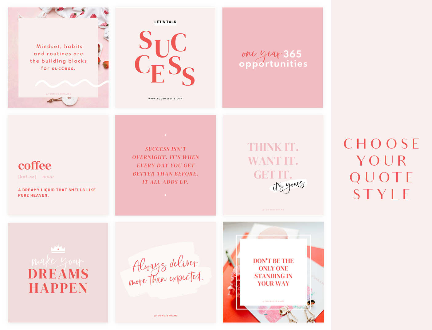 Million Babe Instagram Post Templates - Design Pixie