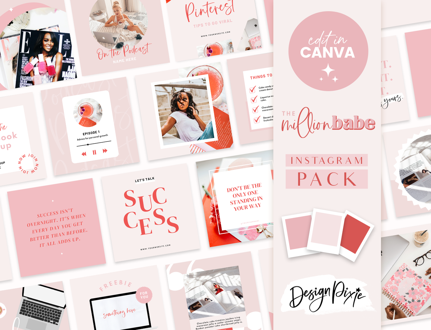 Million Babe Instagram Post Templates