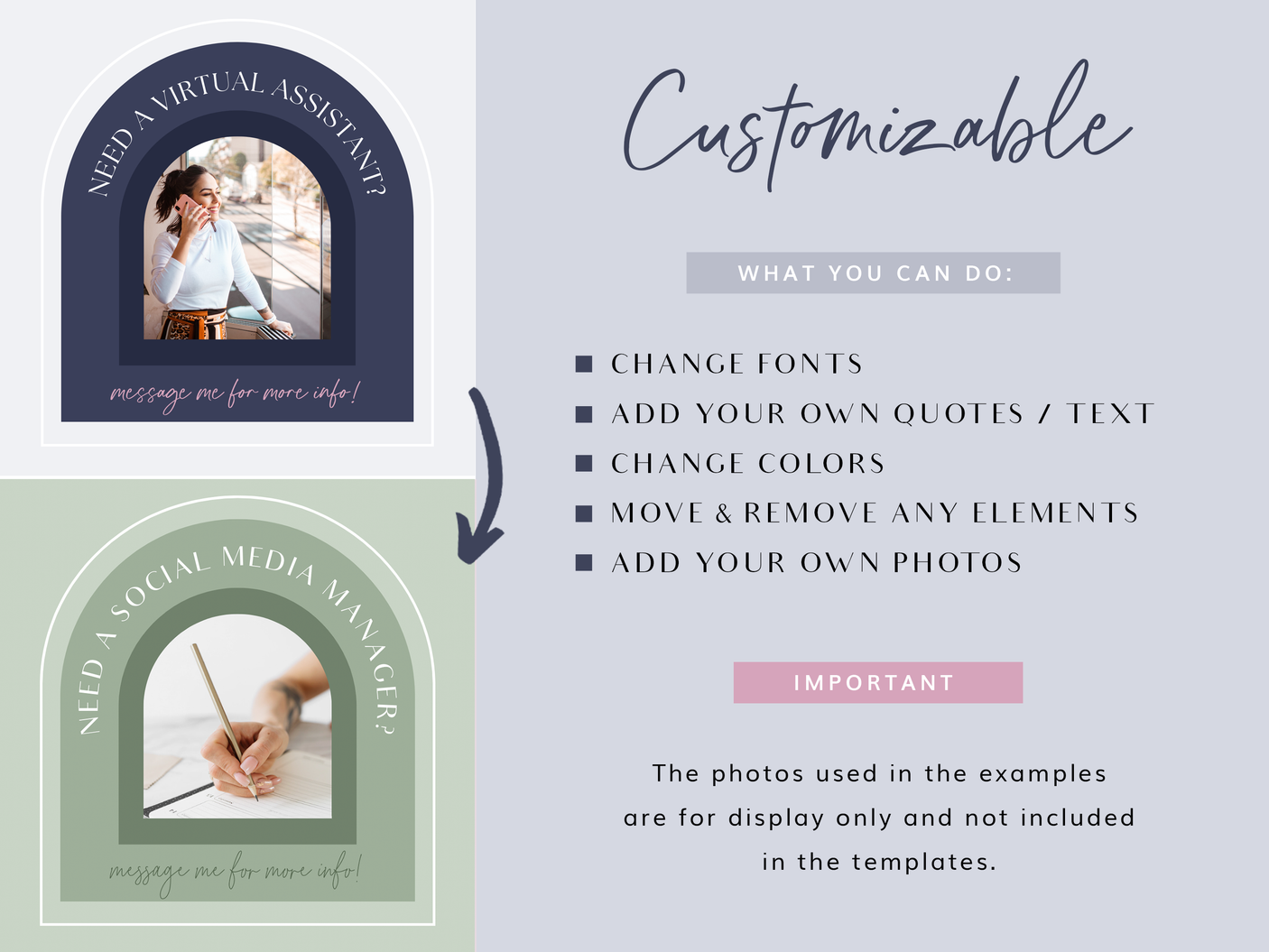 Virtual Assistant Instagram Post Templates - Design Pixie