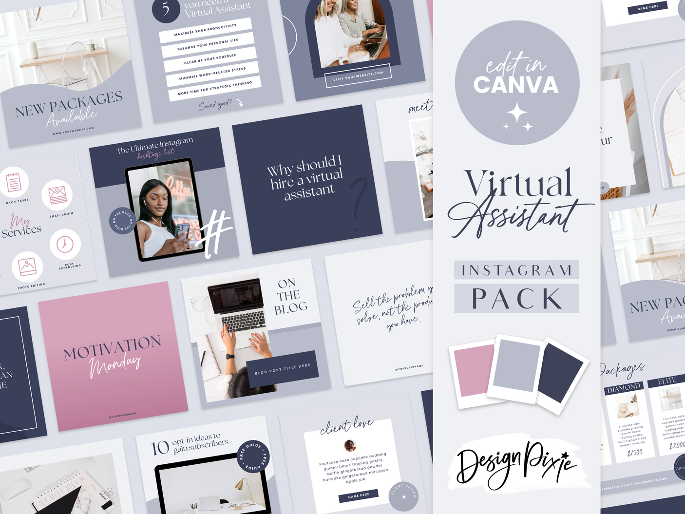 Virtual Assistant Instagram Post Templates