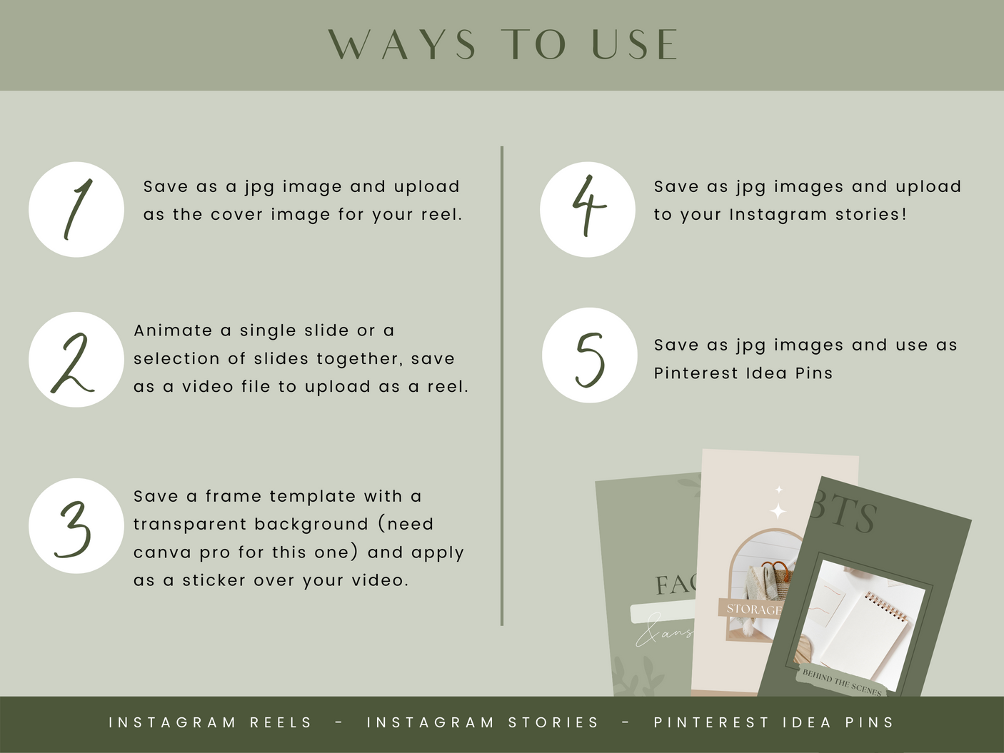 Olive And Avery Instagram Reel Templates - Design Pixie