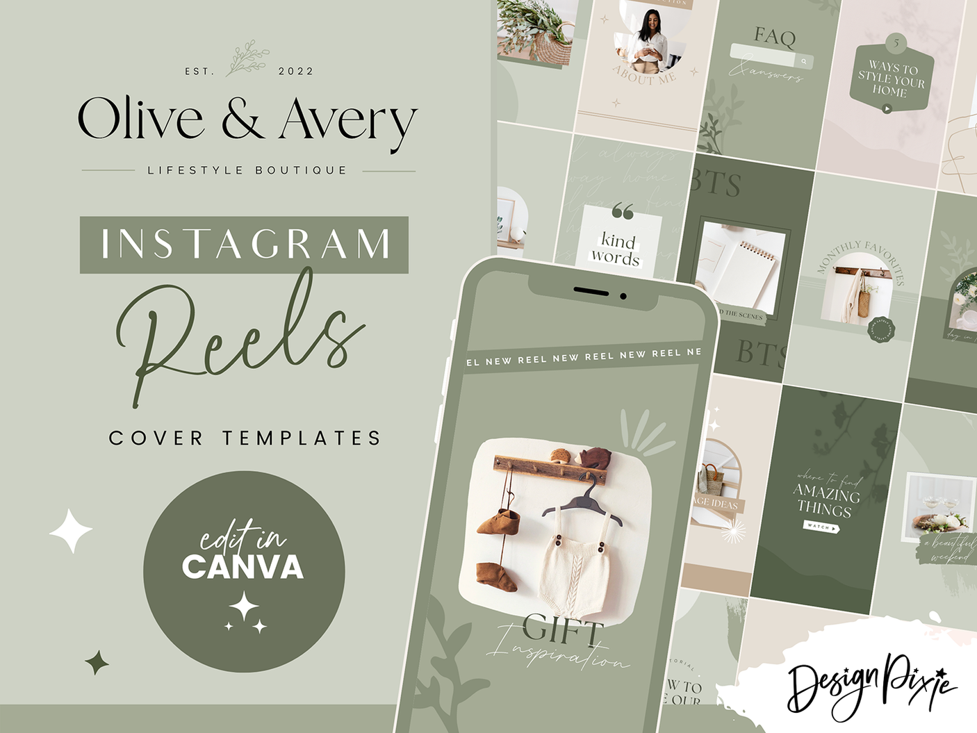 Olive And Avery Instagram Reel Templates - Design Pixie