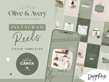 Olive And Avery Instagram Reel Templates - Design Pixie