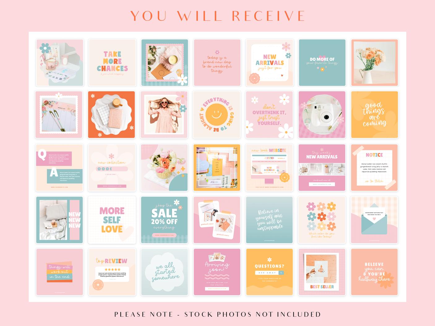 So Stitch Instagram Post Templates - Design Pixie