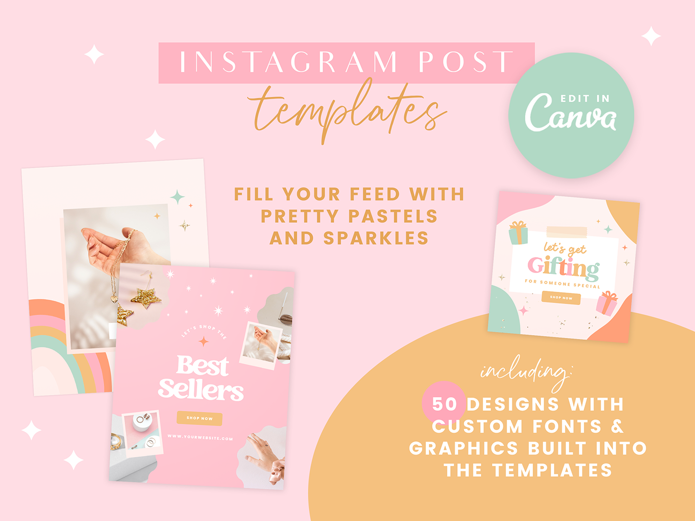 Magical Wishes Instagram Post Templates - Design Pixie
