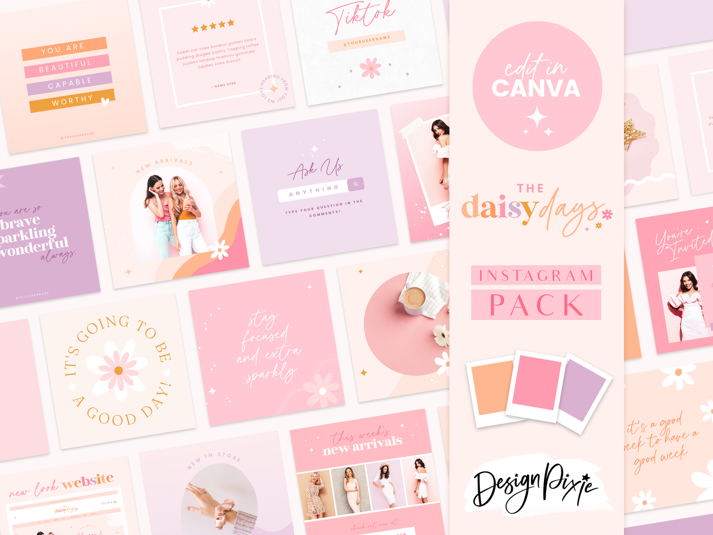Daisy Days Instagram Post Templates