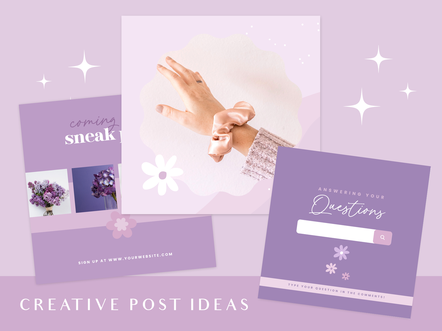 Purple Instagram Post Templates - Design Pixie