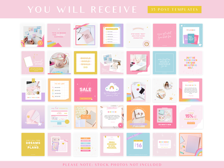 Starry Printables Instagram Post Templates - Design Pixie