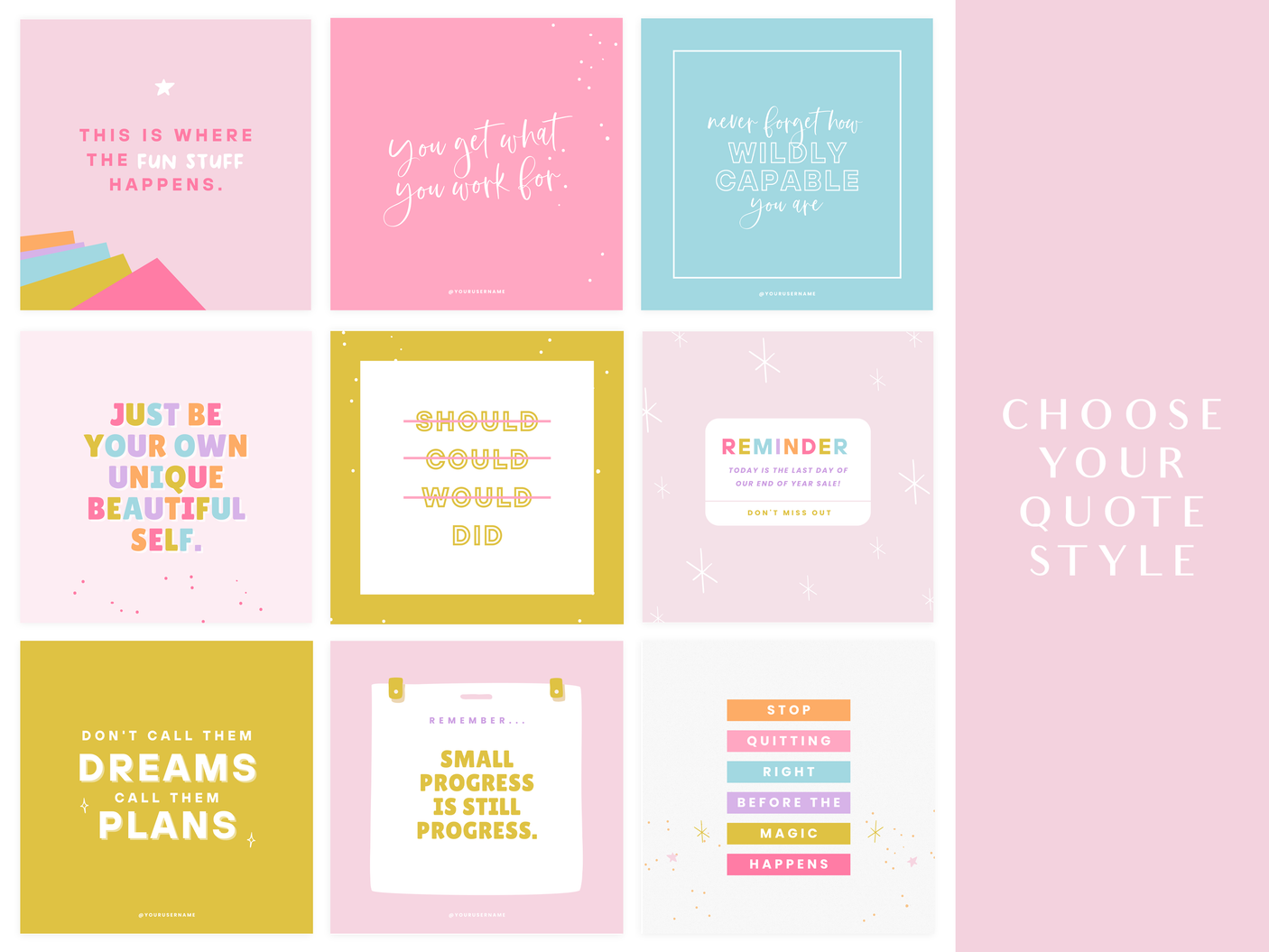 Starry Printables Instagram Post Templates - Design Pixie