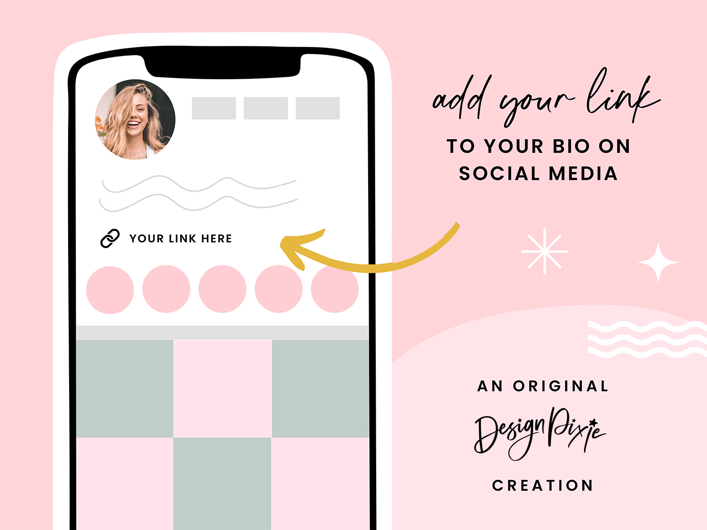 Link In Bio Template - Creative DIY - Design Pixie