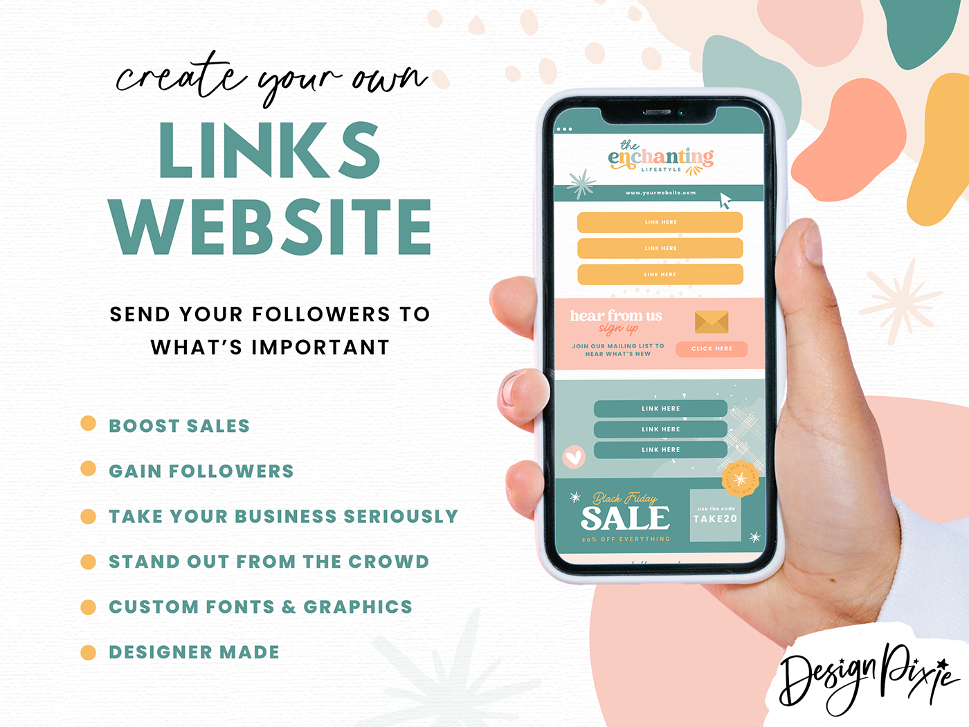 Enchanting Link In Bio Template - Design Pixie