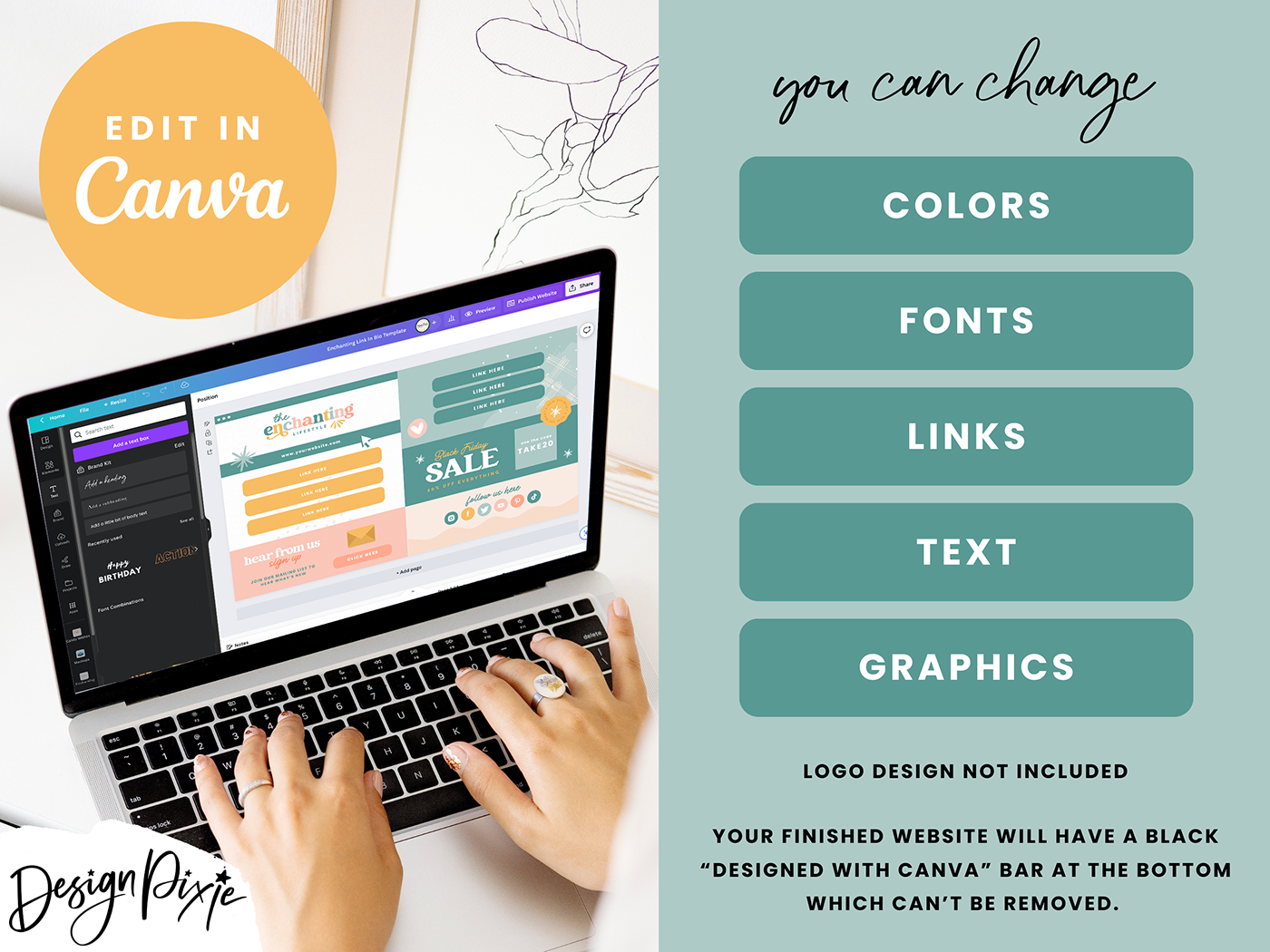 Enchanting Link In Bio Template - Design Pixie