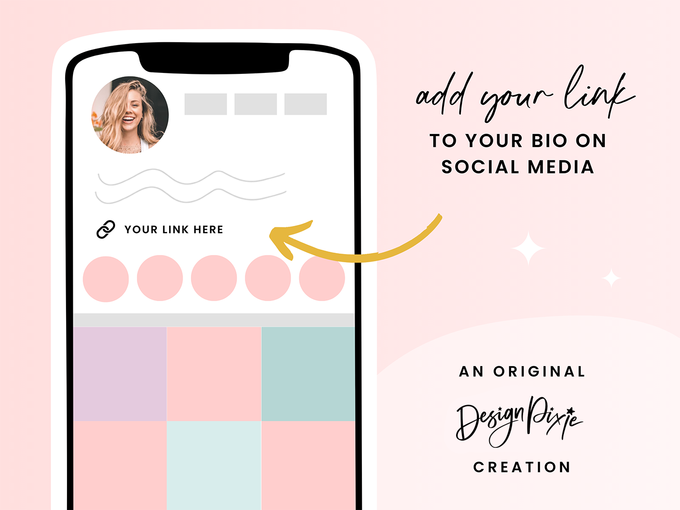 Link In Bio Template - Shine Sista - Design Pixie