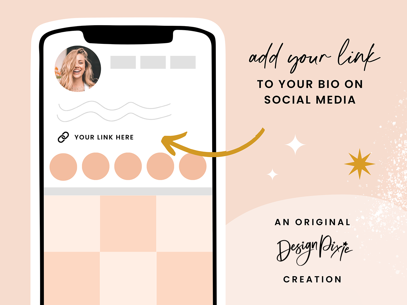 Link In Bio Templates - Sunshine Vibes - Design Pixie