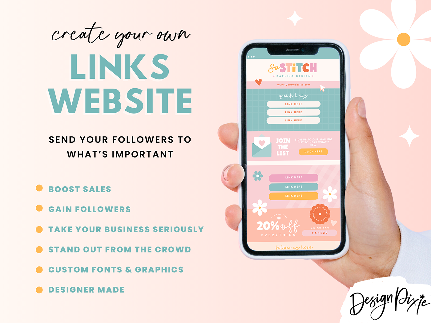 Link In Bio Template - So Stitch - Design Pixie