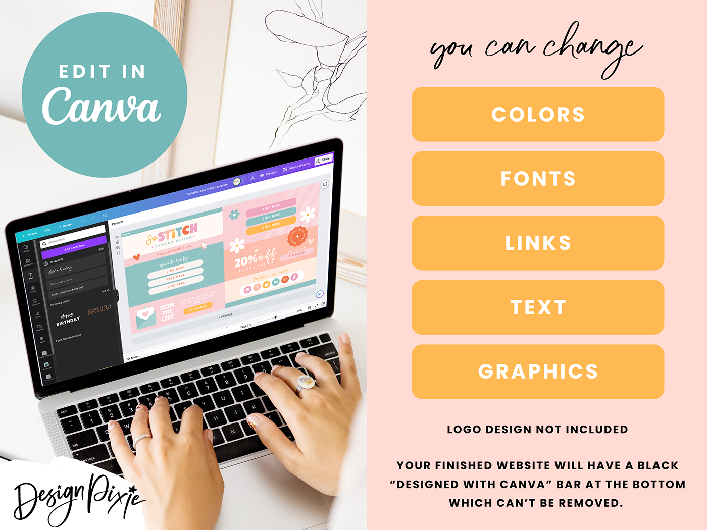 Link In Bio Template - So Stitch - Design Pixie