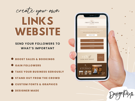 Link In Bio Template for Photographer - Design Pixie