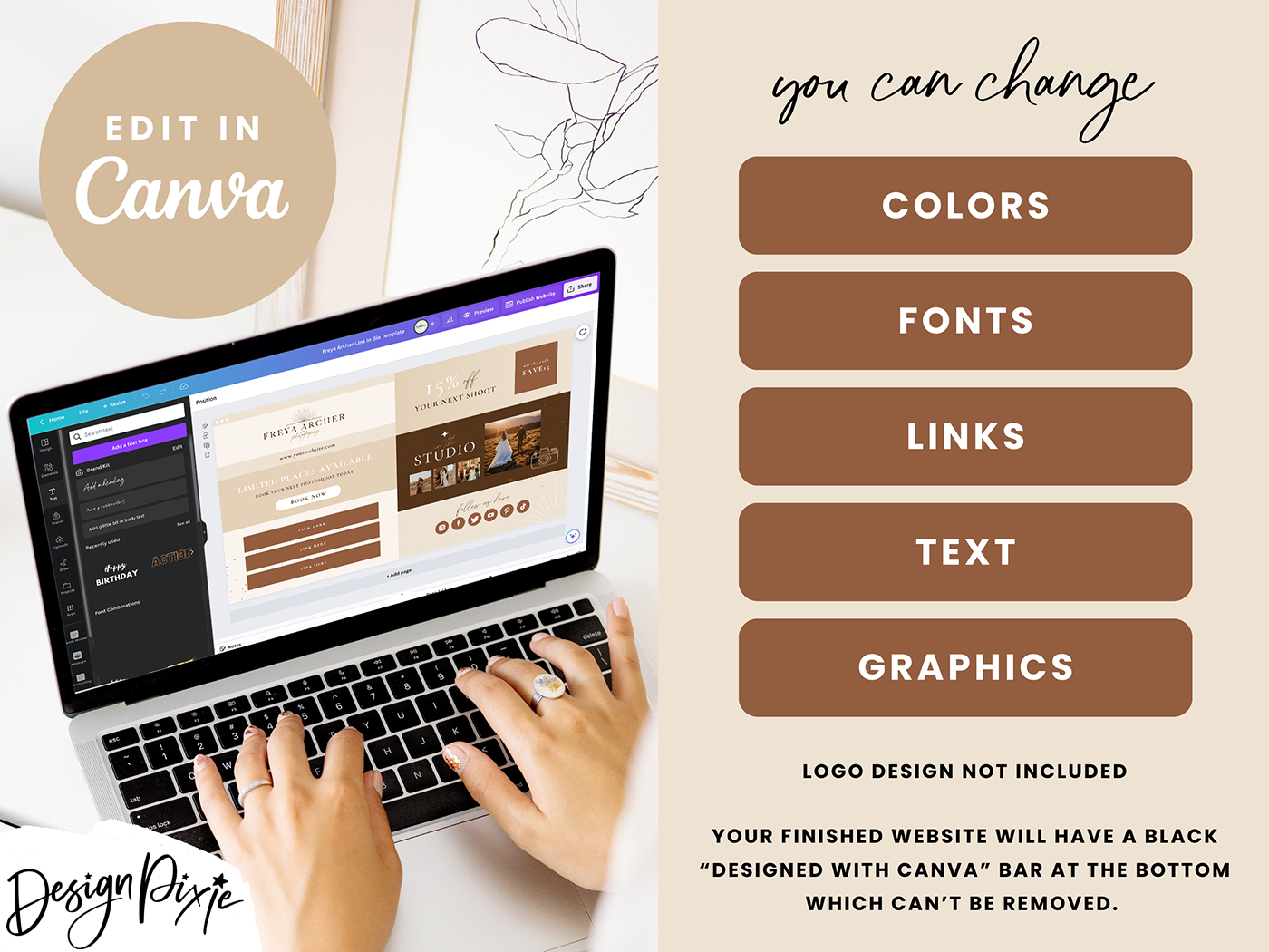 Link In Bio Template for Photographer - Design Pixie