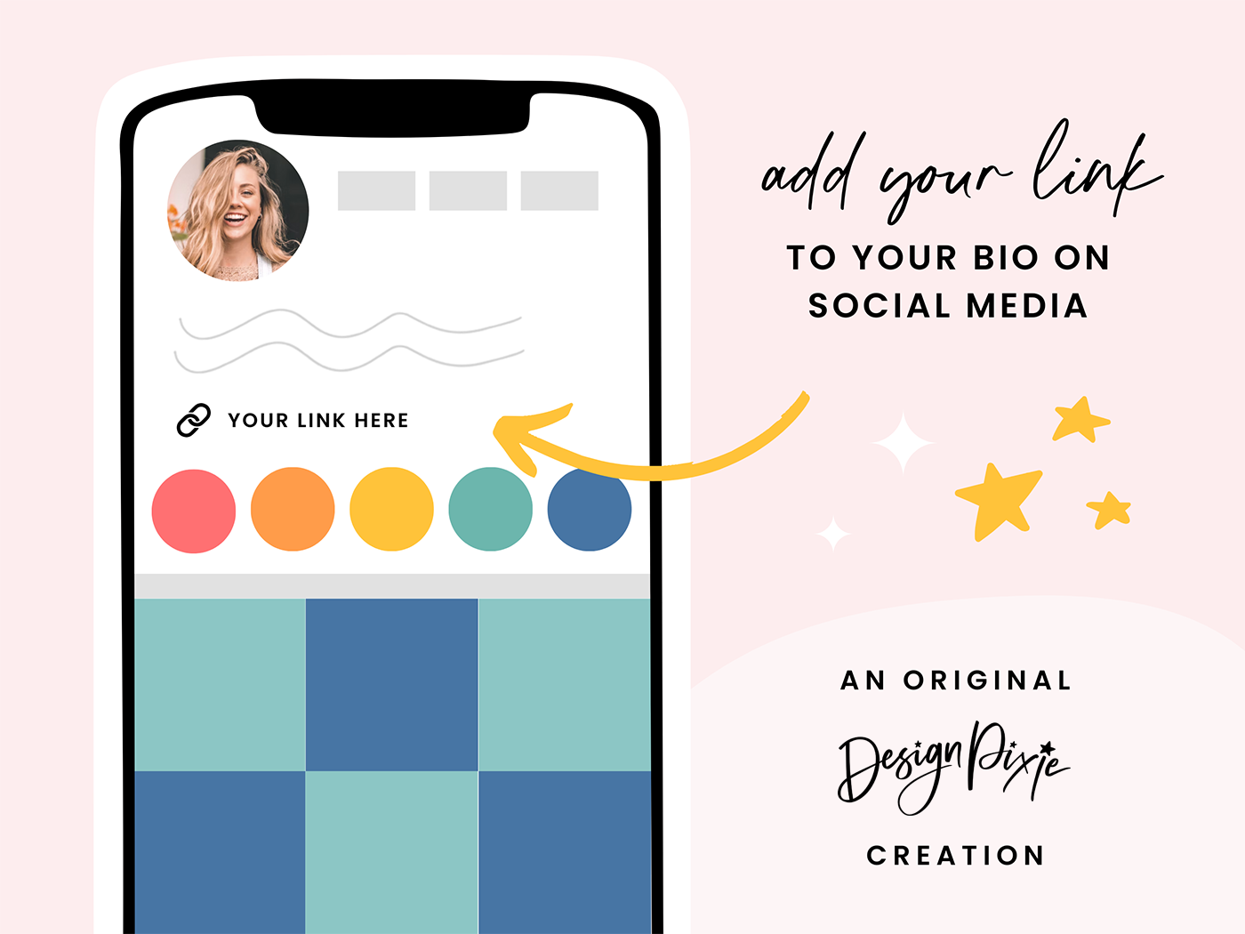 Teacher Link In Bio Template - Design Pixie