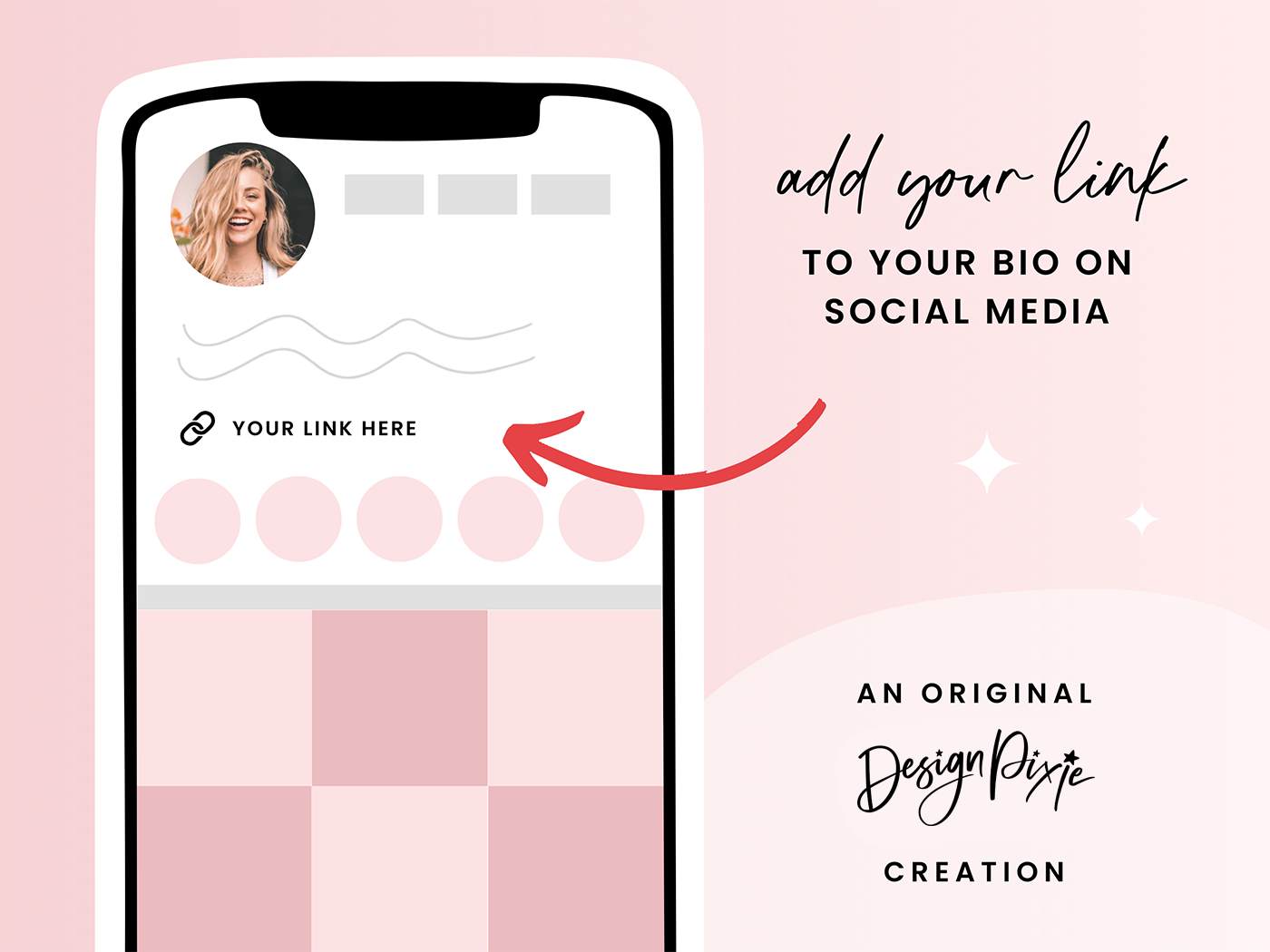 Link In Bio Template - Million Babe - Design Pixie