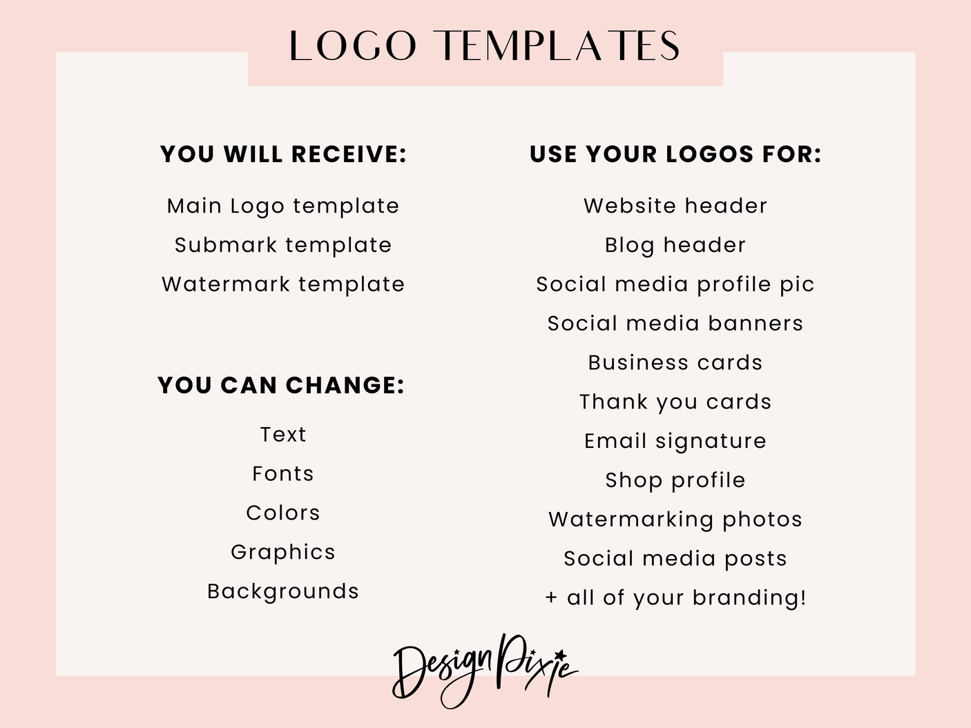 Enchanting Logo Template - Design Pixie