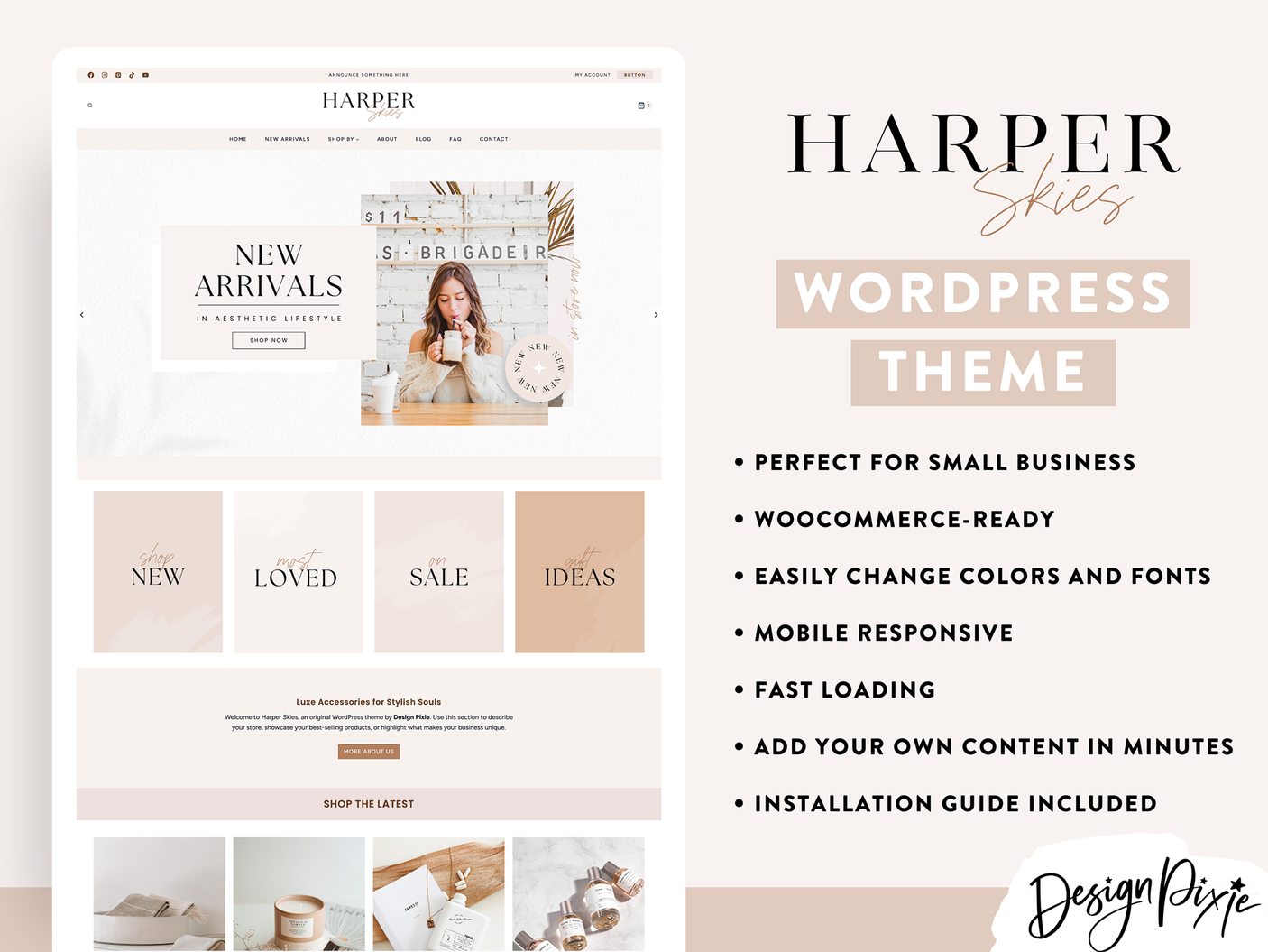 Harper Skies Wordpress Theme