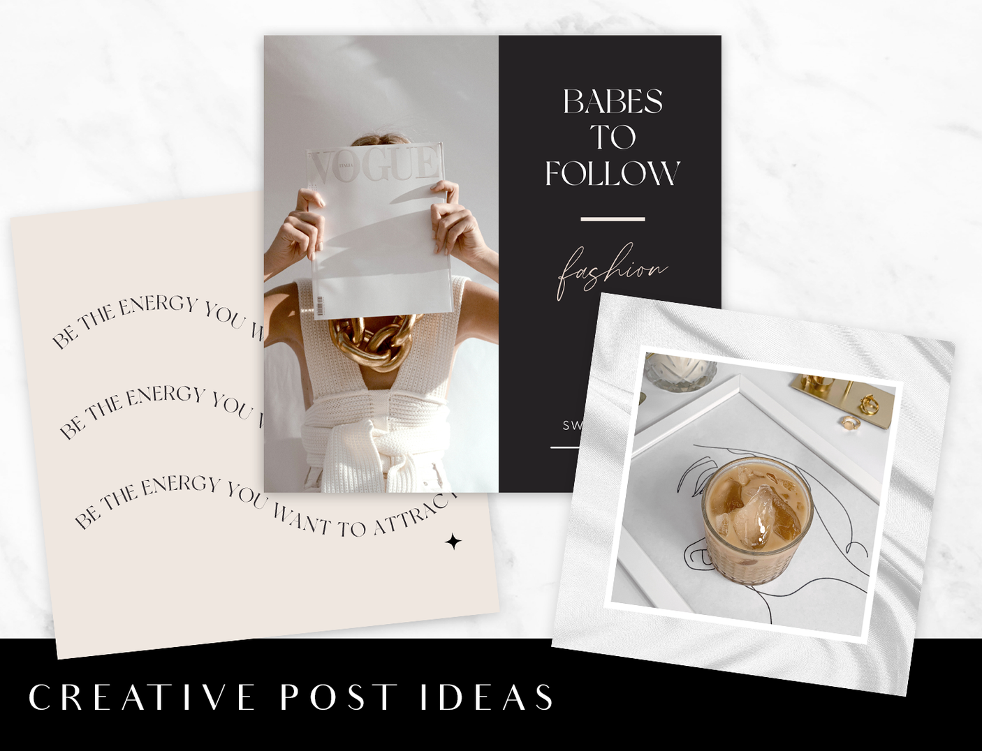 Luxe Edit Instagram Post Templates - Design Pixie