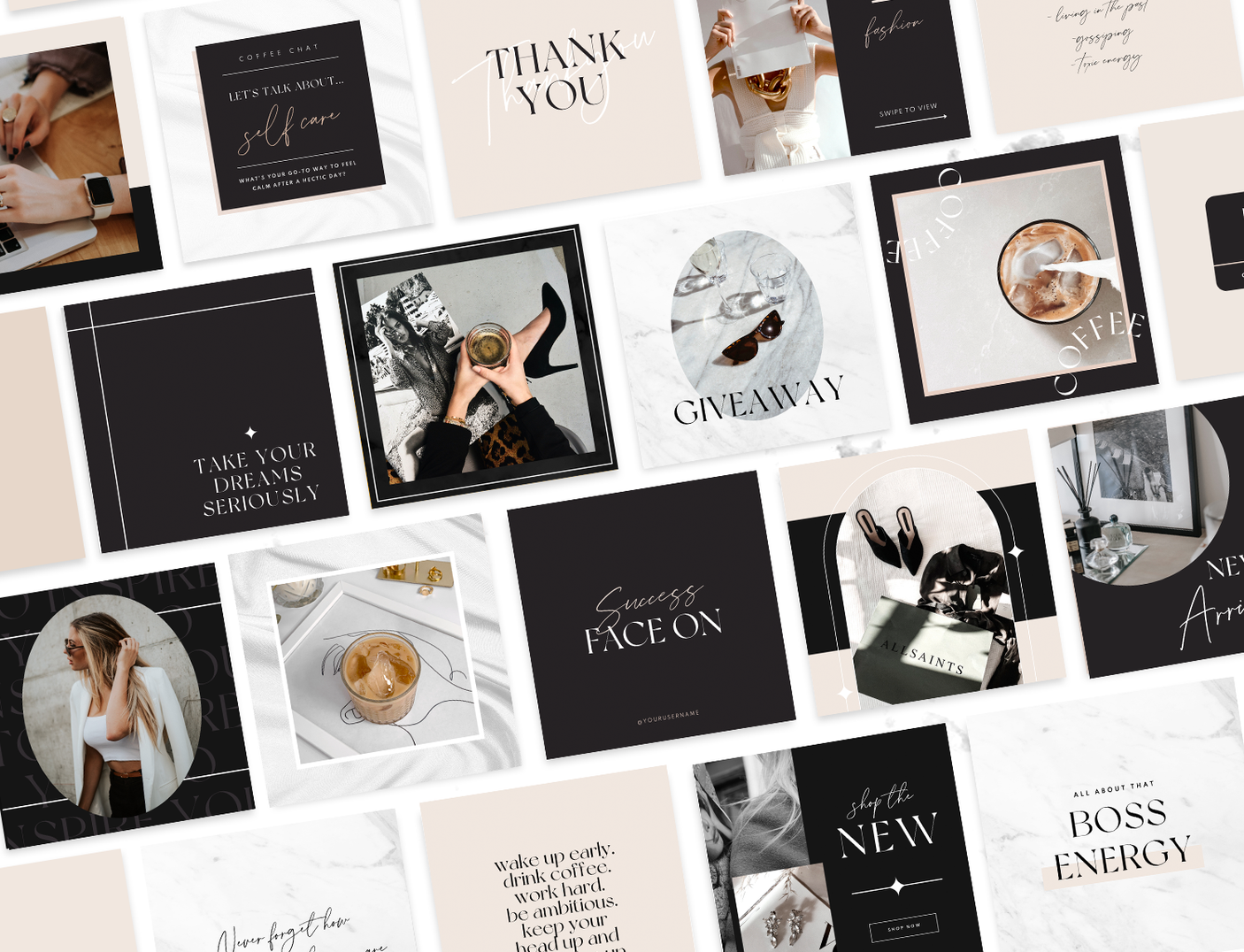 Luxe Edit Instagram Post Templates - Design Pixie