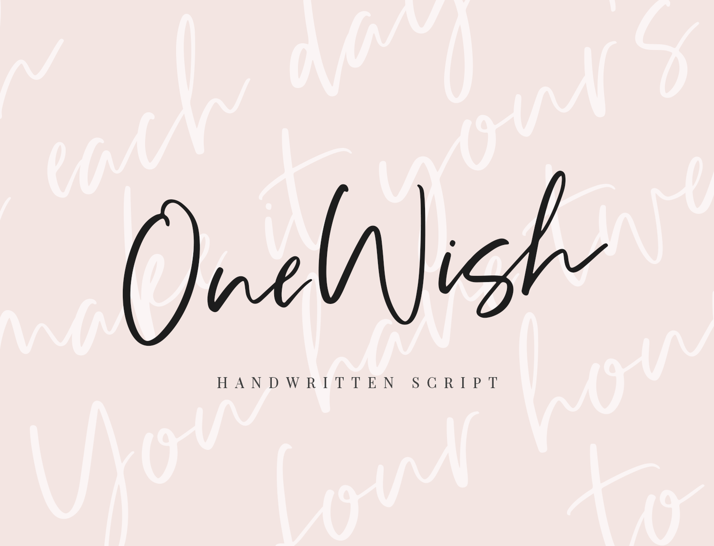 One Wish Font