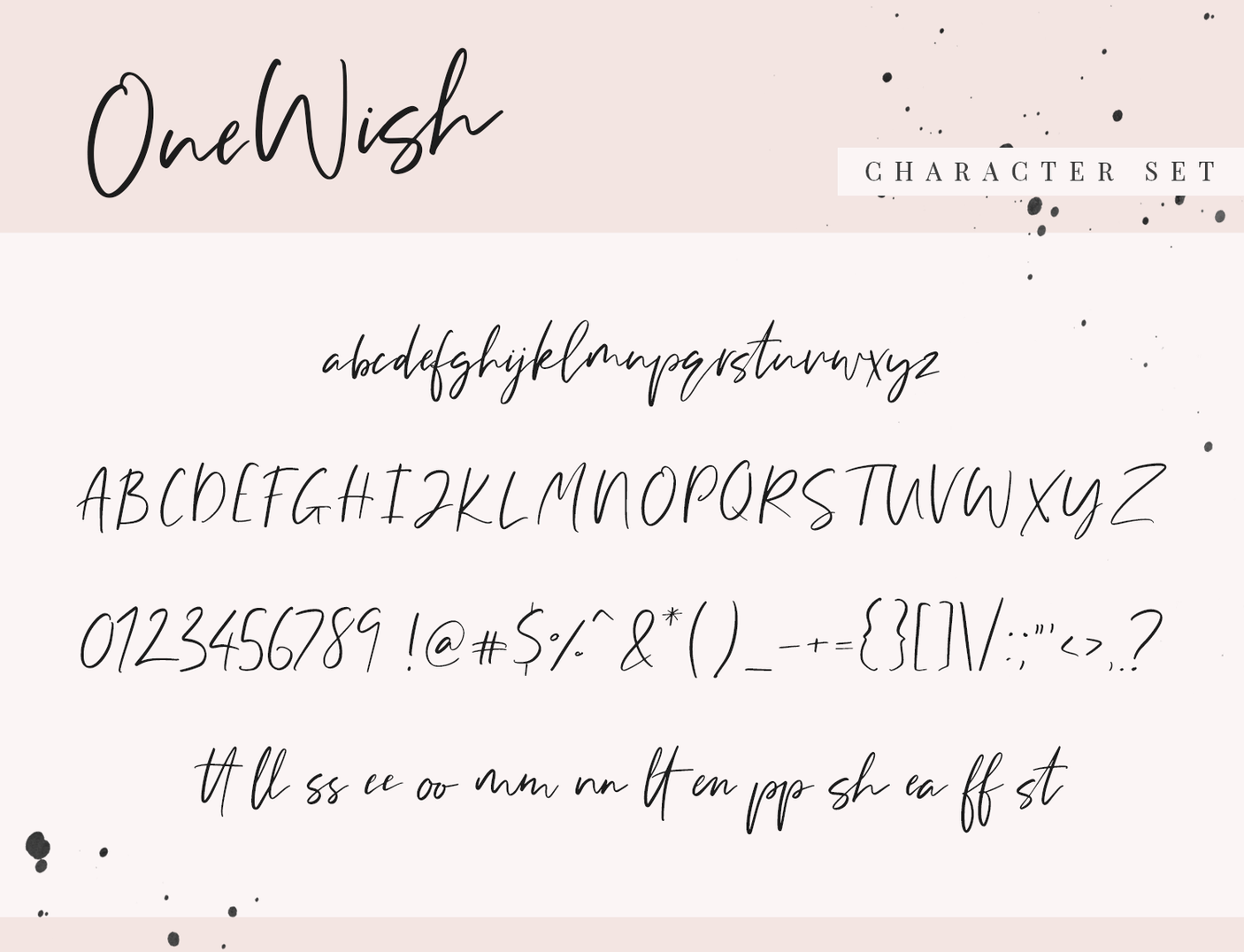 One Wish Font