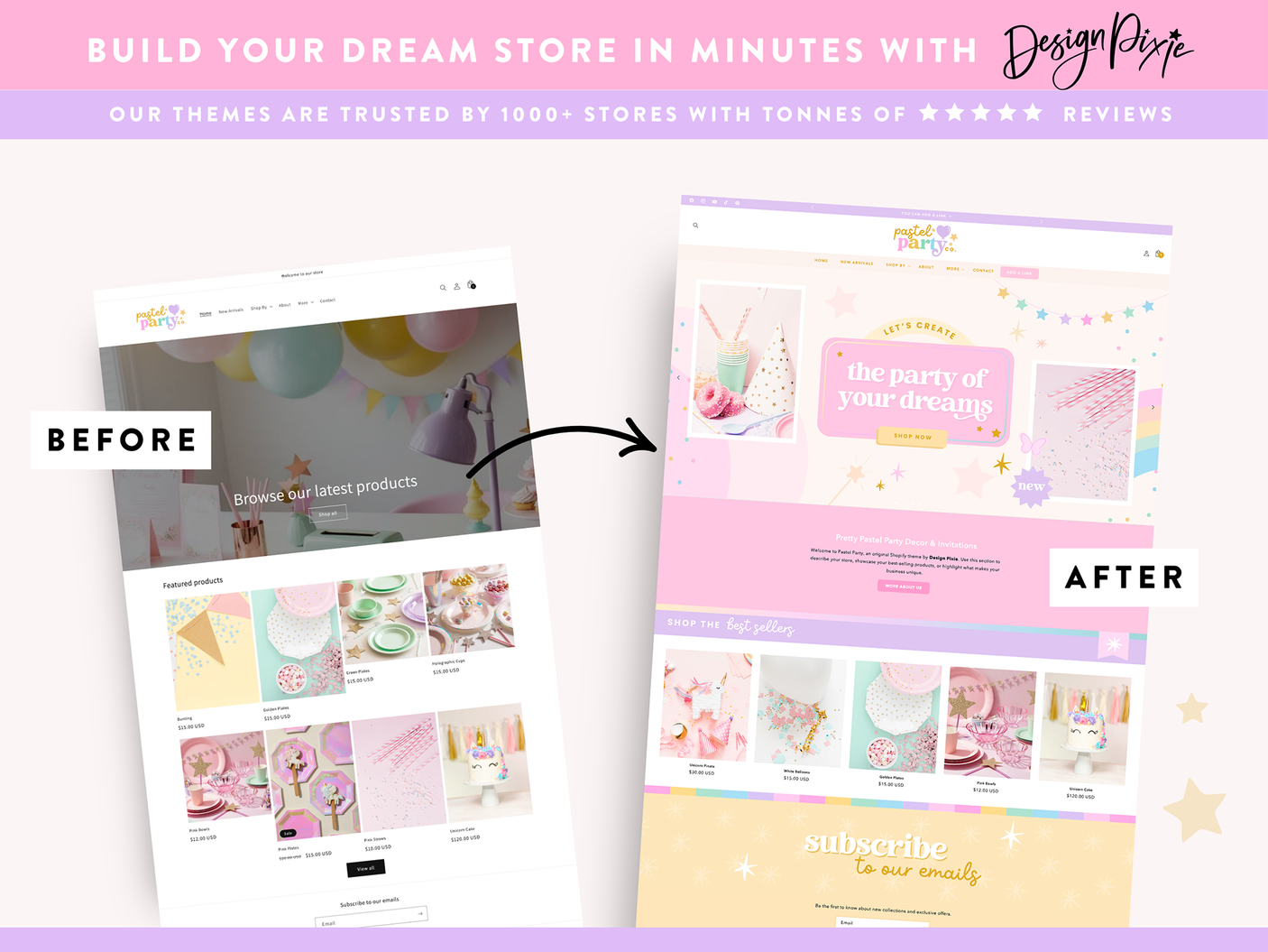 Pastel Party Shopify Theme