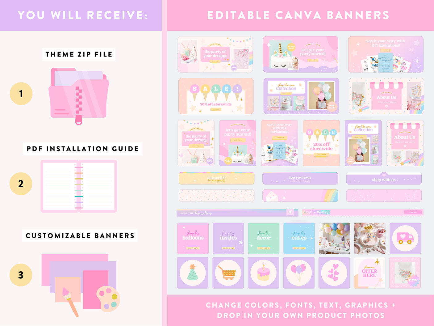 Pastel Party Shopify Theme