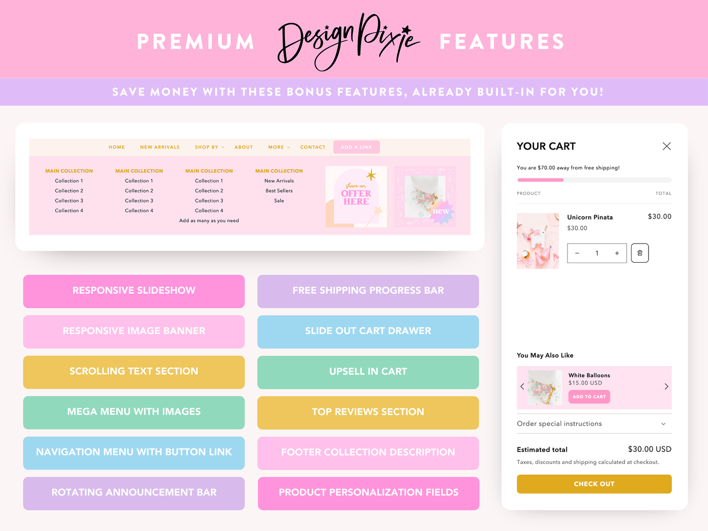 Pastel Party Shopify Theme